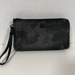 Lululemon camouflage wristlet wallet.